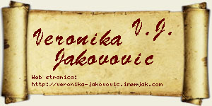 Veronika Jakovović vizit kartica